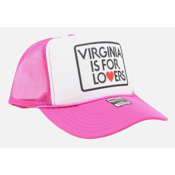 Virginia Is For Lovers Trucker Hat Vintage Mesh Hat Adjustable Cap - Picture 2 of 3